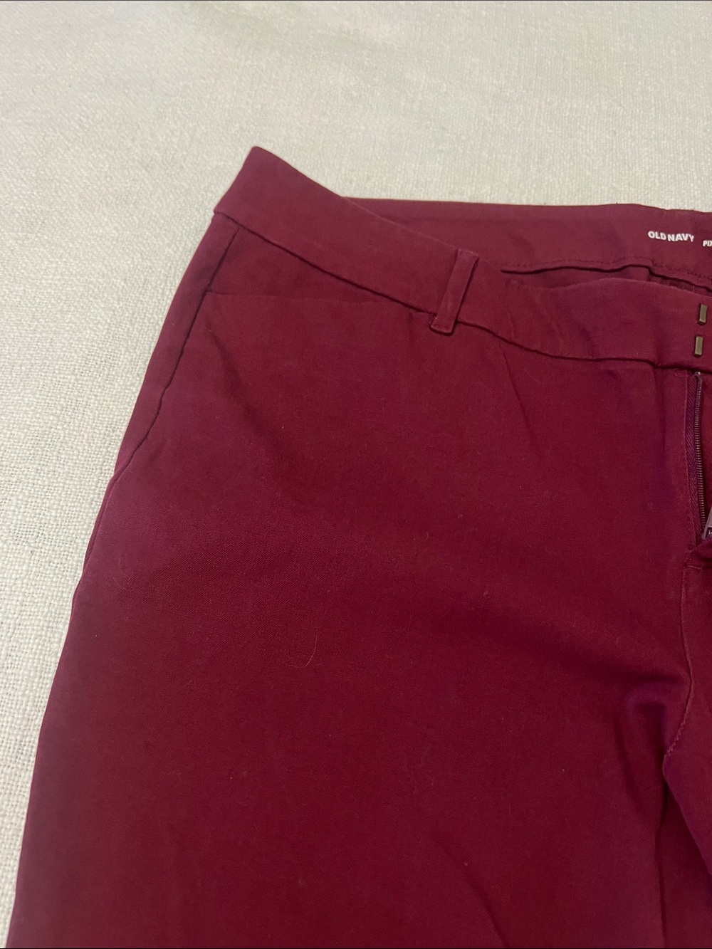Old Navy Women’s Merlot/Wine Mid-Rise Pixie Skinny.Pants Sz 18-Petite - Picture 5 of 11
